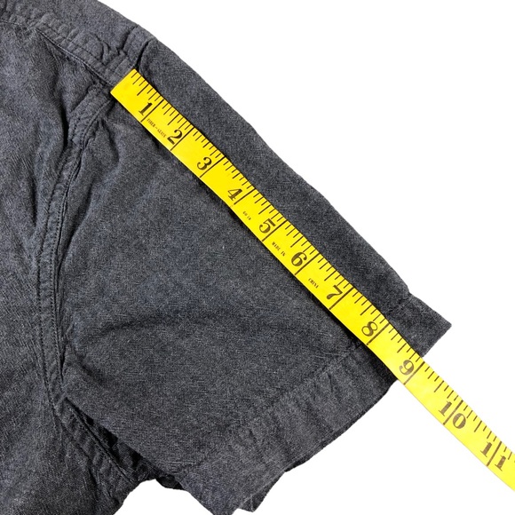 Levis Mens Large Gray Casual Button Down Short Sleeve Shirt, Standard fit - Picture 7 of 7